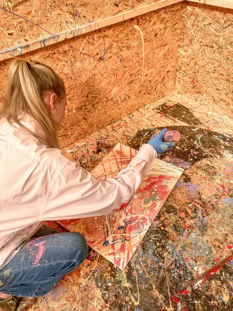 Action Painting im Heineking Fachmarkt – kreatives Erlebnis